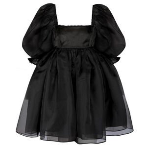 Black Puff Selkie Dress